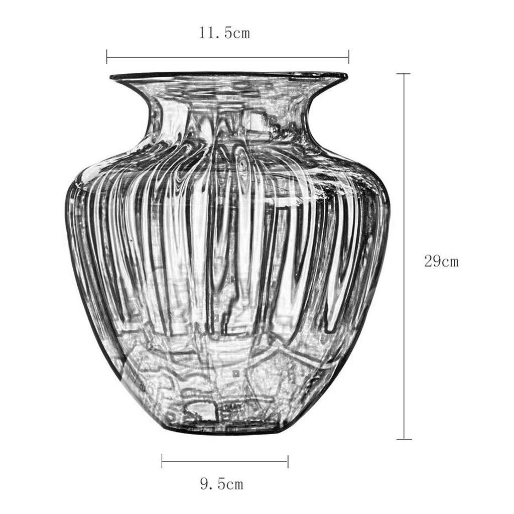 Moderne glazen vazen, vaas decoratie, handgemaakte vazen, esthetisch, bloemenvaas, modern, glazen vaas, groot, bloemenvaas voor thuis, kantoor, ideaal rek (wit transparant