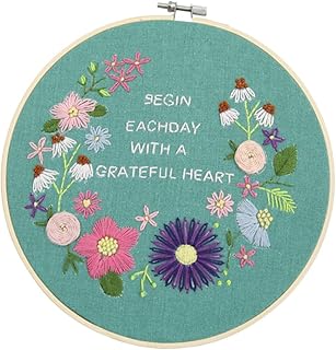 SEWACC Kits De Bordado De Ponto Cruz Estampado Para Adultos Ferramentas De Bordado Kits De Bordado Para Adultos Kits De Agulha De Punção Kits De Bordado Estampados Conjunto De Conjunto