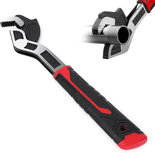 Multifunctional Adjustable Wrench, Automatic Size Adjustment Self-locking Wrench, 25-35mm Spring QuickWrench, Suitable for Pipeline Maintenance, Can Replace RatchetWrench, Pipe Clamp, etc.