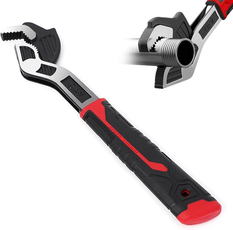 Chave Ajustável Autotravante DEPOTA com Mola de Ajuste Automático, 19–43 mm, Cabo Antiderrapante, FFBS-1