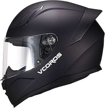 OFOF 1F MATT BLACK ほぼ新品　UK4 Amazon.com: VCOROS Full Face Motorcycle Helmet for Unisex