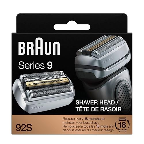 Braun Serie 9 92S - Casete de repuesto para cabezal de afeitadora eléctrica, compatible con todas las maquinillas de afeitar eléctricas Series 9