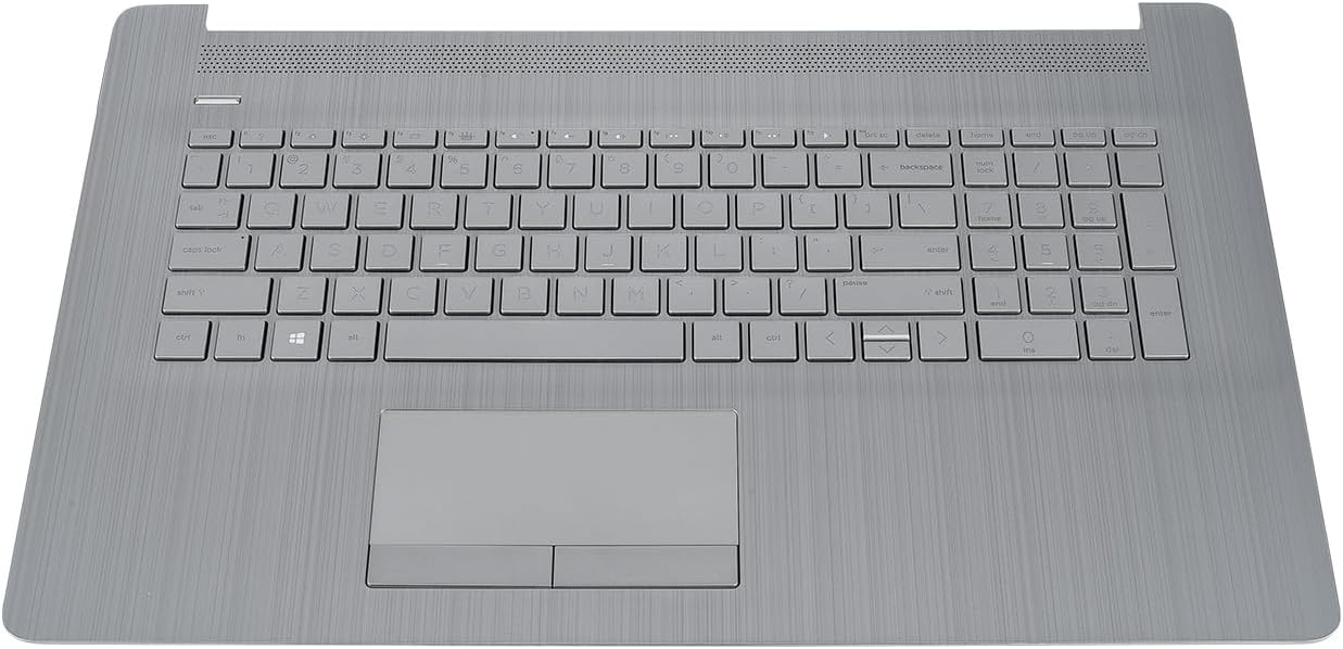 Replacement Upper Case Palmrest for HP 17-by 17t-by 17-ca 17z-ca 17t-by400 17-by0026cy 17z-ca300 Series Laptop Backlit Keyboard with ODD with PTP Touchpad Assembly P/N: L92783-001 6070B1308113