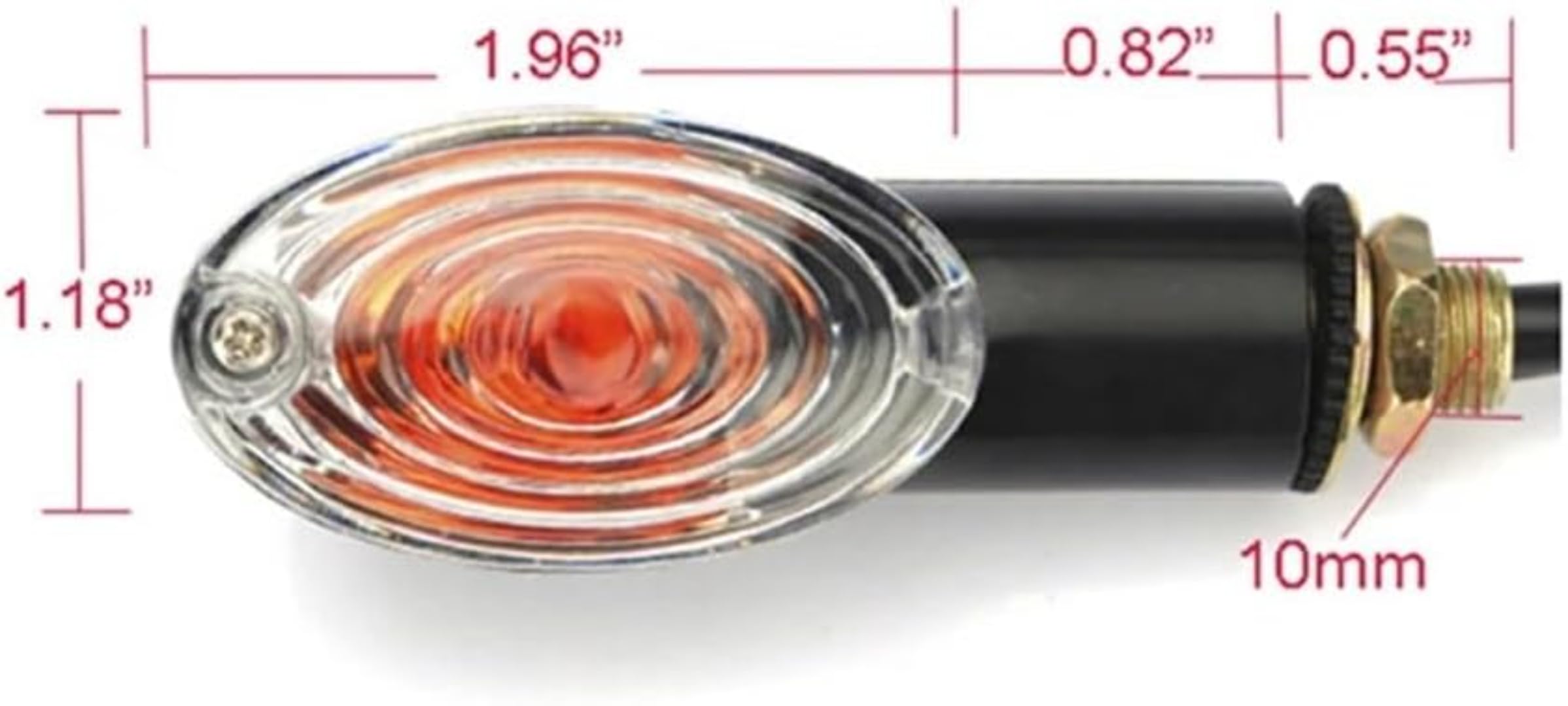 Mini uniwersalne wskaźniki Dla APRILI Wszystkie modele i roczniki Przednie lub tylne kierunkowskazy motocyklowe 12 V 10 W Kierunkowskazy motocyklowe LED Bursztynowa lampa migająca
