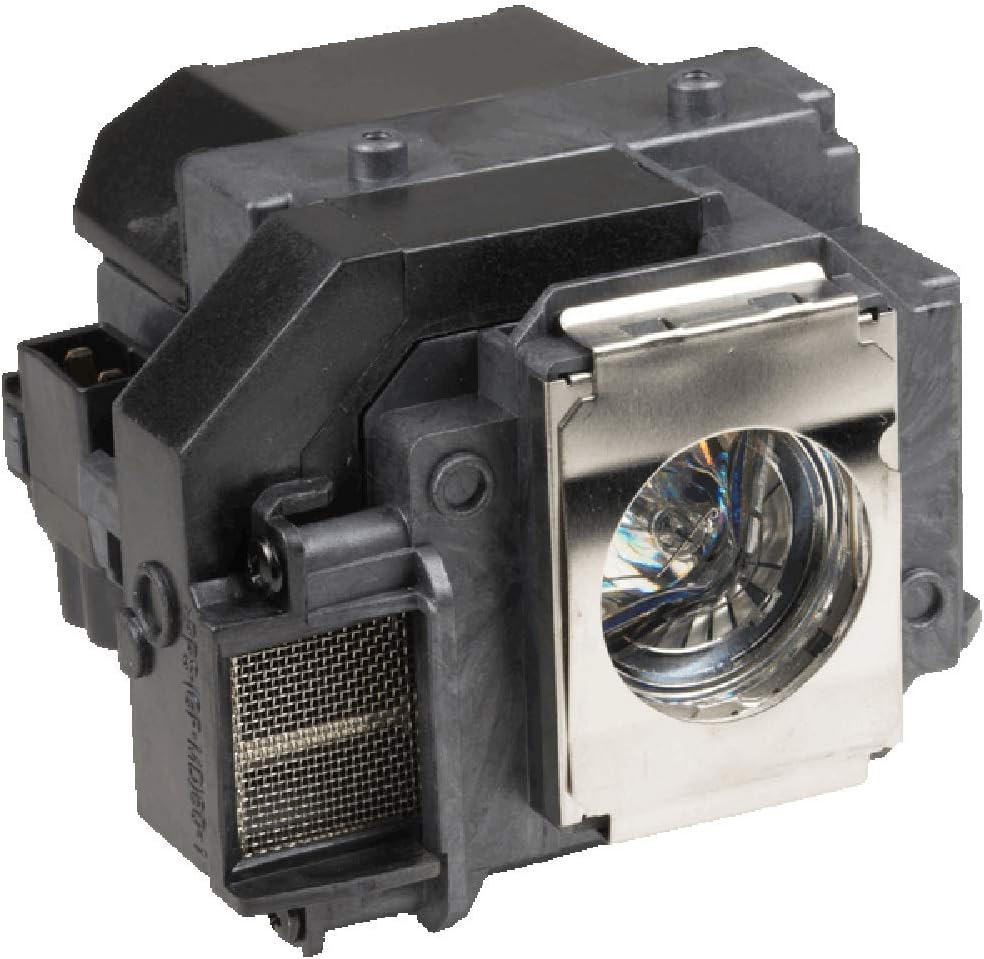 V13H010L54/56/58 Genuine Original Projector Lamp Replacement for Epson ELPLP56/58 Powerlite 1260 EX5200 EX3200 EX7200 EB-S72 S82 X72 Moviemate 60 62 EH-DM3,with Housing (Osram Bulb Inside)