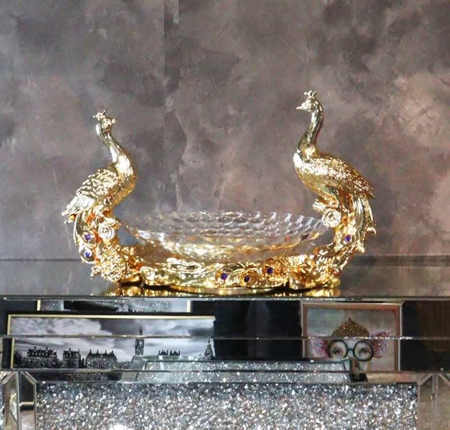 コンポート クジャク オブジェ 置物 ゴールド 風水 金運 縁起物 Amazon.co.jp: コンポート クジャク オブジェ 置物 ゴールド