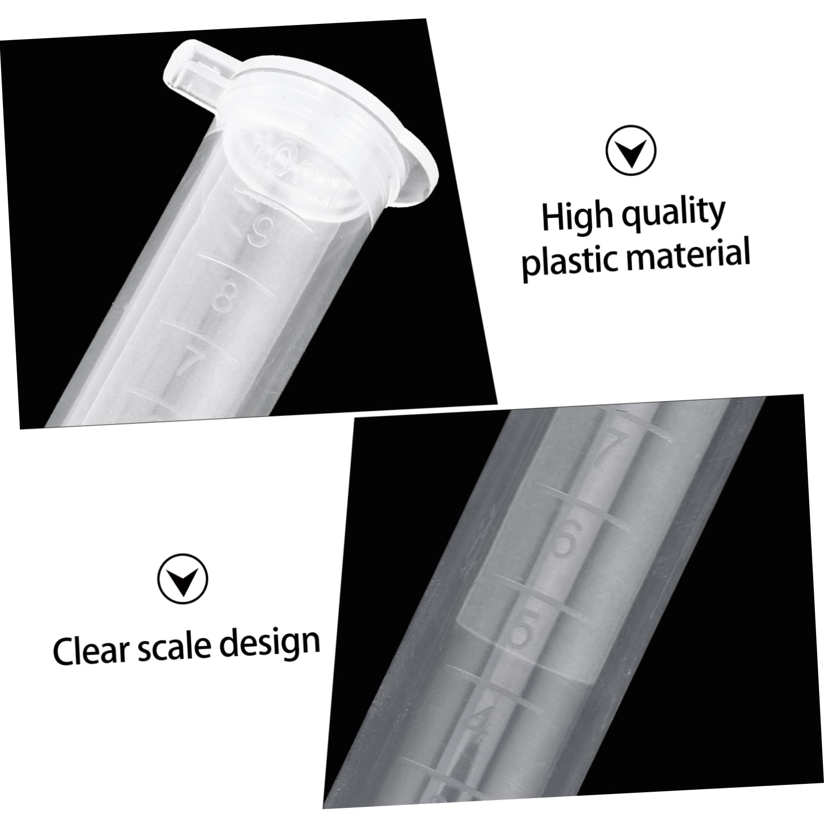 Cabilock 200pezzi Provette Di Centrifuga in Plastica Con Tappo Scatto Graduato Per Test Di Laboratorio Scientifici Esperimenti Facili Da Trasportare e Resistenti