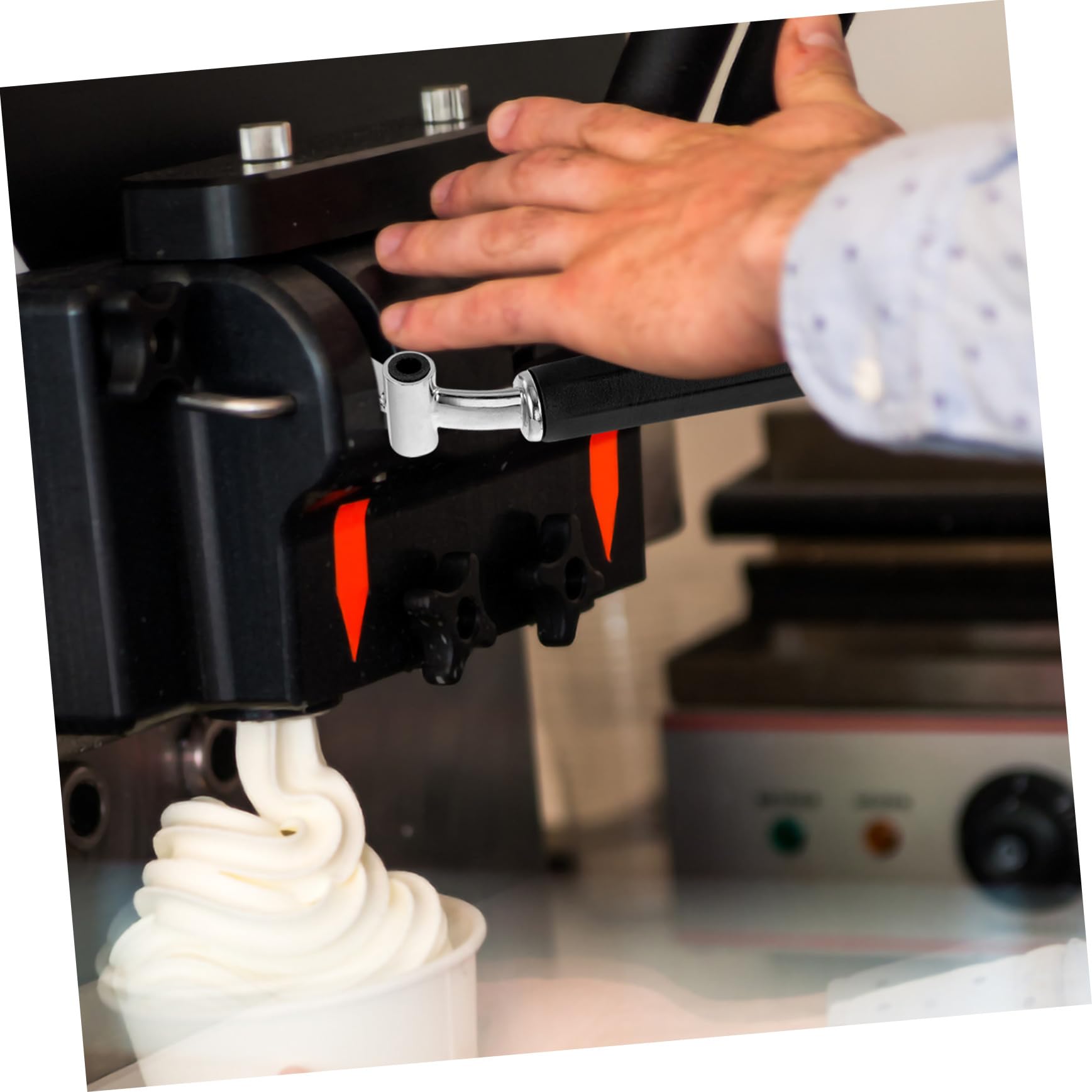 INOOMP Controllo per Macchina Gelato Accessorio Antiperdita Materiale Resistente e Facile da Installare Compatibile con Gelatiere Professionali e Domestici