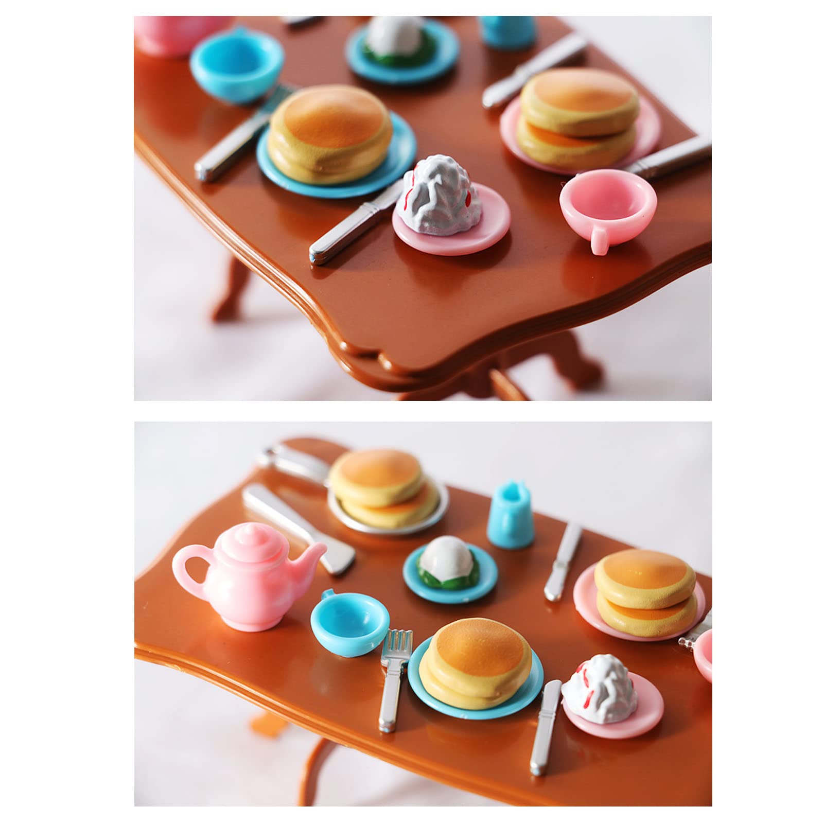 Kit Mini Petit-déjeuner 17 Pièces Pour Maison De Poupée – Résine Réaliste, Accessoires Déco, Café, Viennoiseries