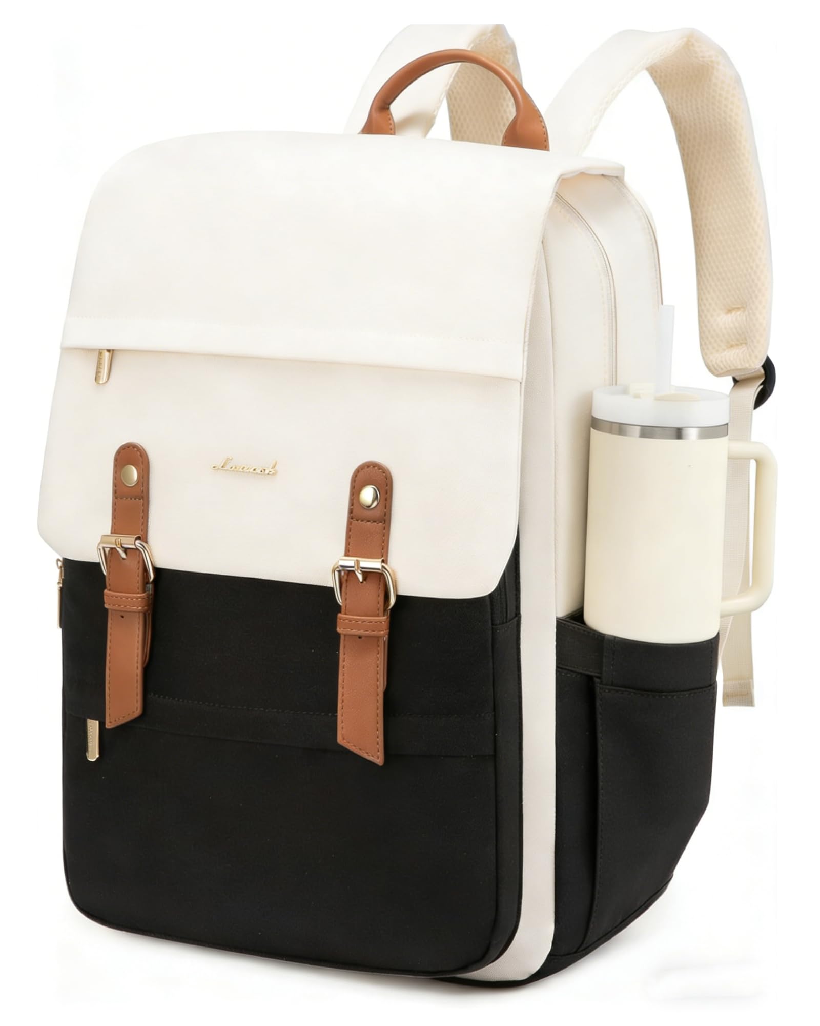 LOVEVOOK Laptop Backpack for Women Vintage Travel Backpack Purse Airline Approved 15.6 Inch Large Computer Backpack Fashion Teacher Nurse Bag for Work