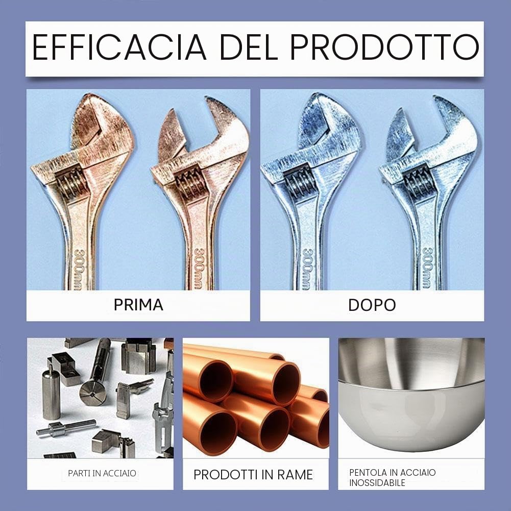 Rimozione della ruggine per metalli pesanti, 240 ml per acciaio e ferro, antiruggine altamente concentrato, spray anti-rus-t, spray multifunzionale per rimozione Rus-t, per vari metalli antiruggine