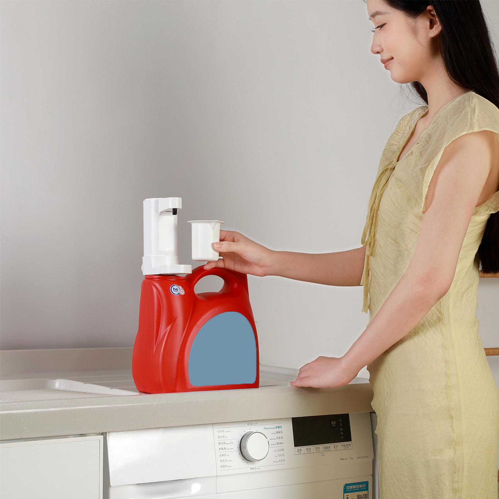 Dosatore detersivo Elettrico con Controllo accurato del Liquido per Lavanderia e Pulizia della casa Dosatore detersivo Elettrico per bucato in ABS