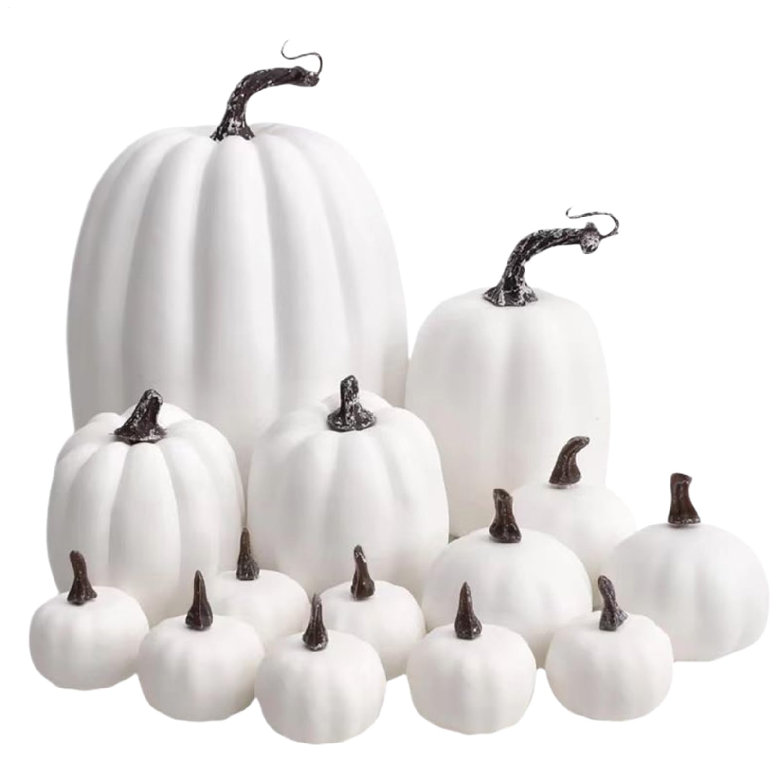 Decoración de calabazas de espuma para mesa de otoño y Halloween exterior