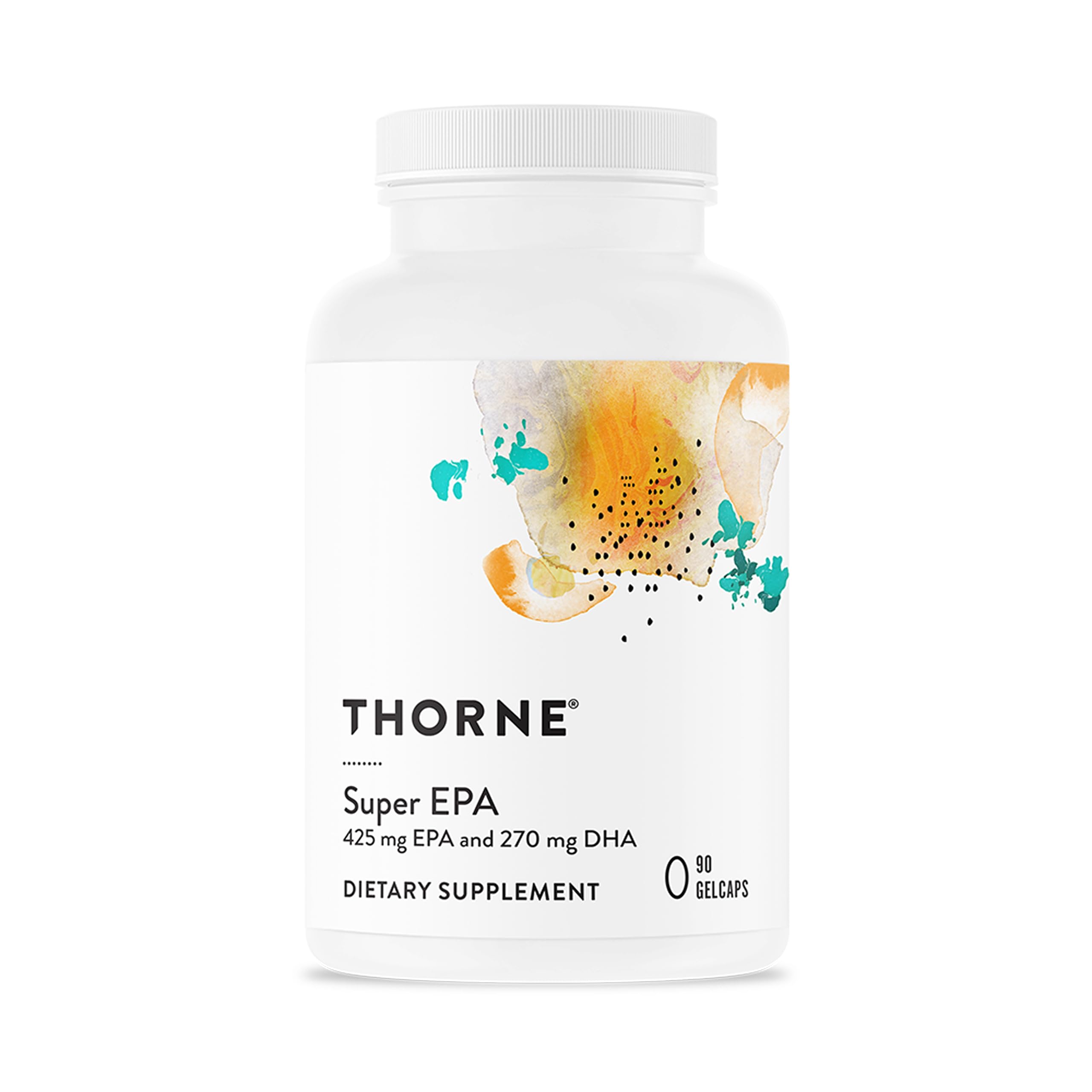 Thorne Super EPA Concentrated Omega 3 Fatty Acid Supplement EPA and DHA 90 Gel Cap