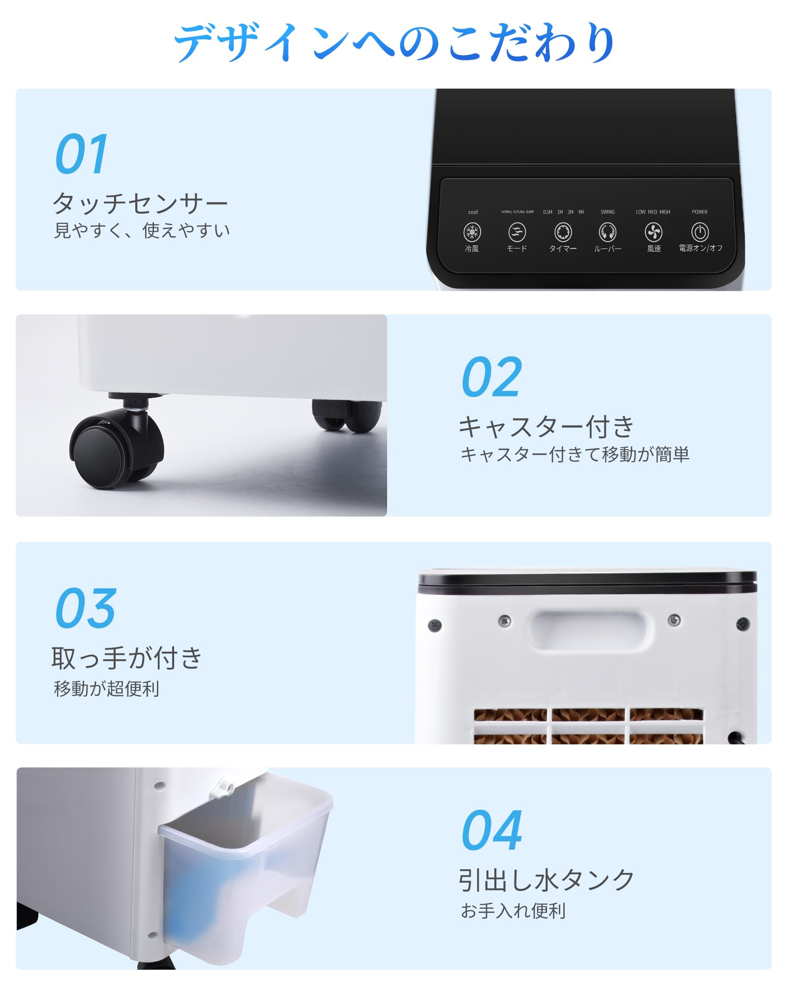 Amazon | 【Amazon 限定ブランド】冷風機 冷風扇 強力【2025年新モデル