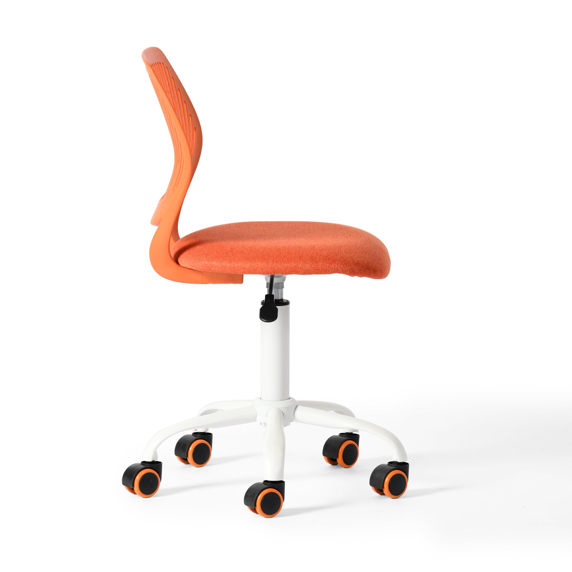 Chaise de Classe Compacte Ergonomique pour Enfants, Dossier en Maille Respirante, Hauteur Réglable, Citrus