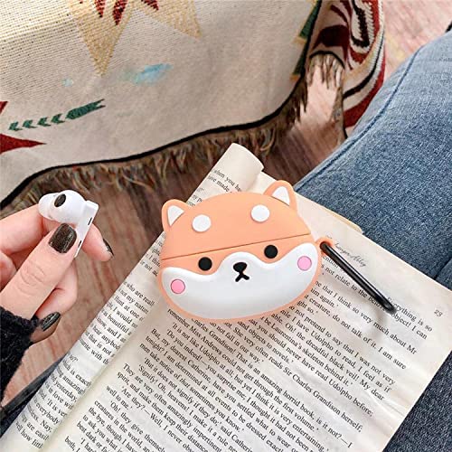 EONSMN Cute Silicone Funny Case Compatible with AirPods 3 - Shockproof Protection Cartoon Design Cover (Dog)