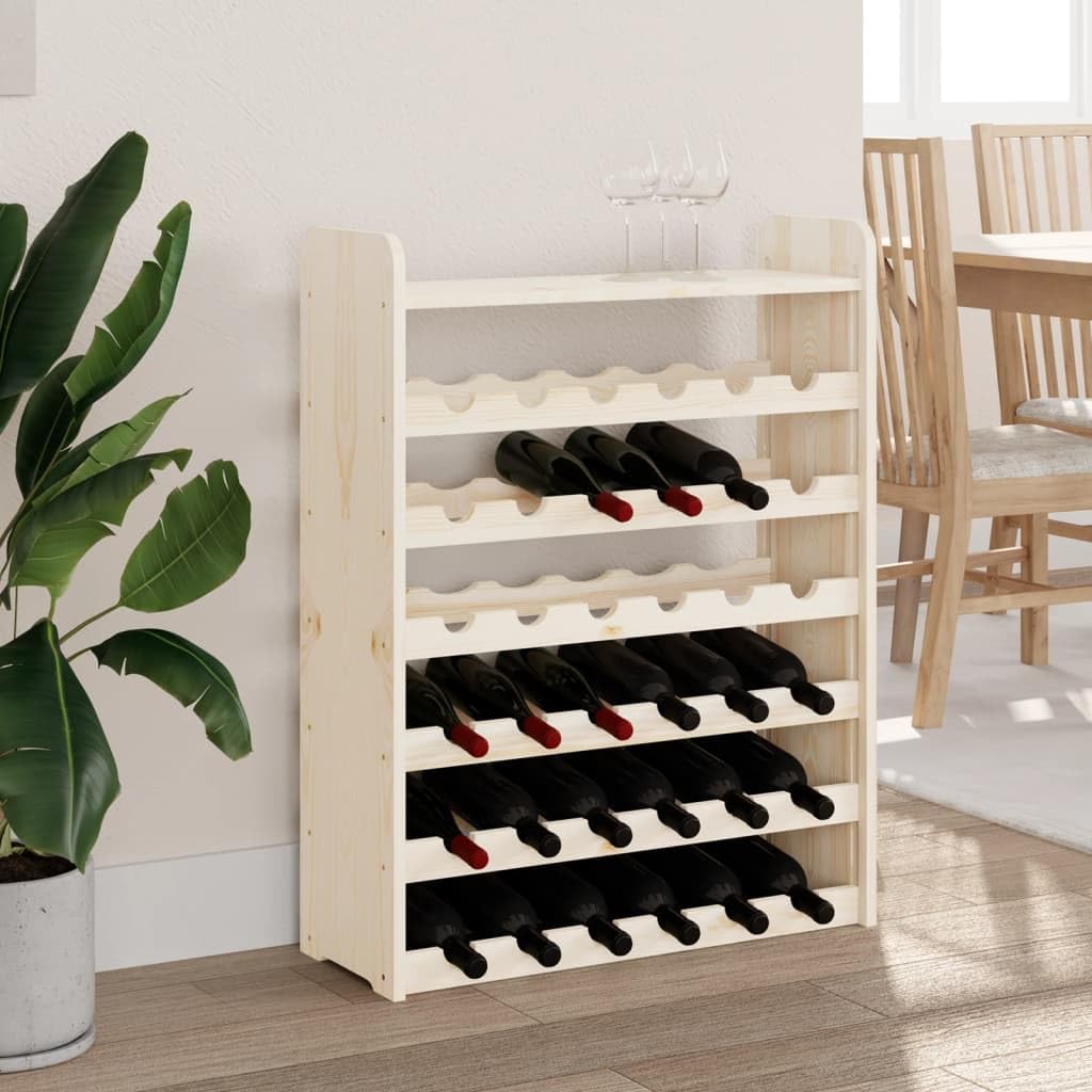 Homgoday Botellero de vino, portavini panel superior 67,5 x 25 x 87 cm madera maciza pino, botellero vino, botellero de vino, botellero de vino, botellero de vino, porta vinos, mueble portavini