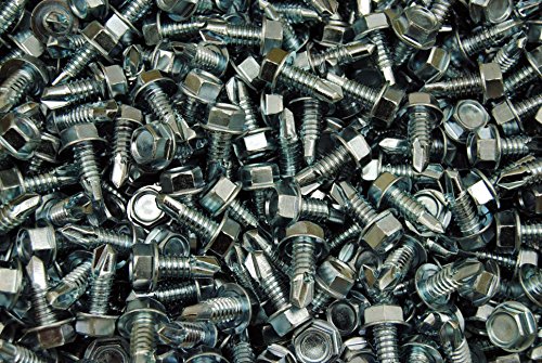Tornillos autoperforantes hex washer 3/8 x 1 pulgada miniatura 1