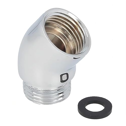 Shower Head Adapter,Solid Brass 135 Degree Shower Elbow Adapter,G1/2" Showers