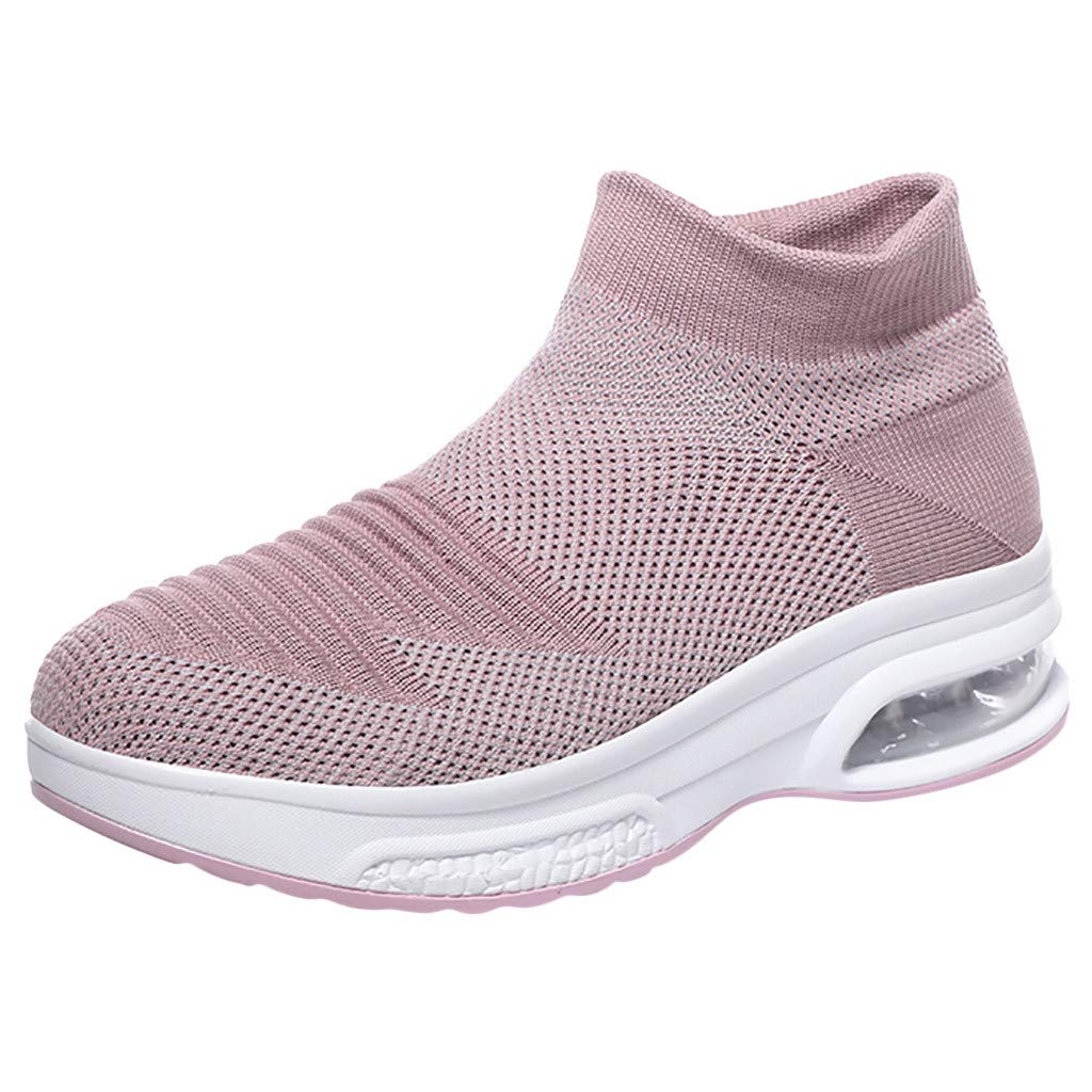 Linkay Running Shoes Women Girl Couple Models Summer Flying Woven