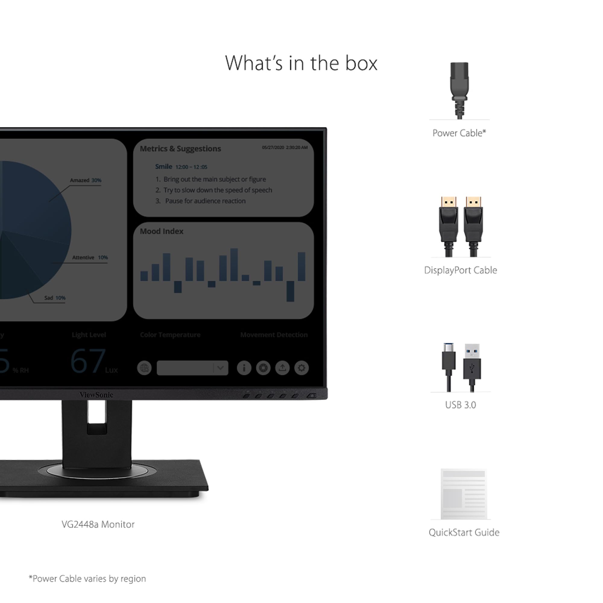 ViewSonic 61cm/24'' (1920x1080) VG2448A-2 16:9 5ms HDMI VGA DisplayPo — view 6