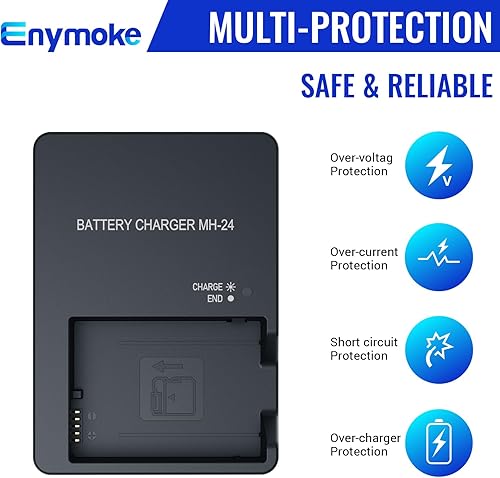 Miniatura 5 de MH-24 Cargador de batería rápido para Nikon EN-EL14 EN-EL14A Batería compatible con Nikon D5300 D3400 D5500 D5200 D3100 D3200 D3300 D3500 D5600