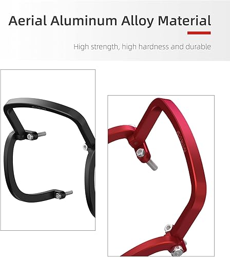 Miniatura 7 de FPV Drone Gimbal Bumper para DJI FPV Drone PTZ Protect Bar Cámara de aleación de aluminio Anti-colisión (negro)