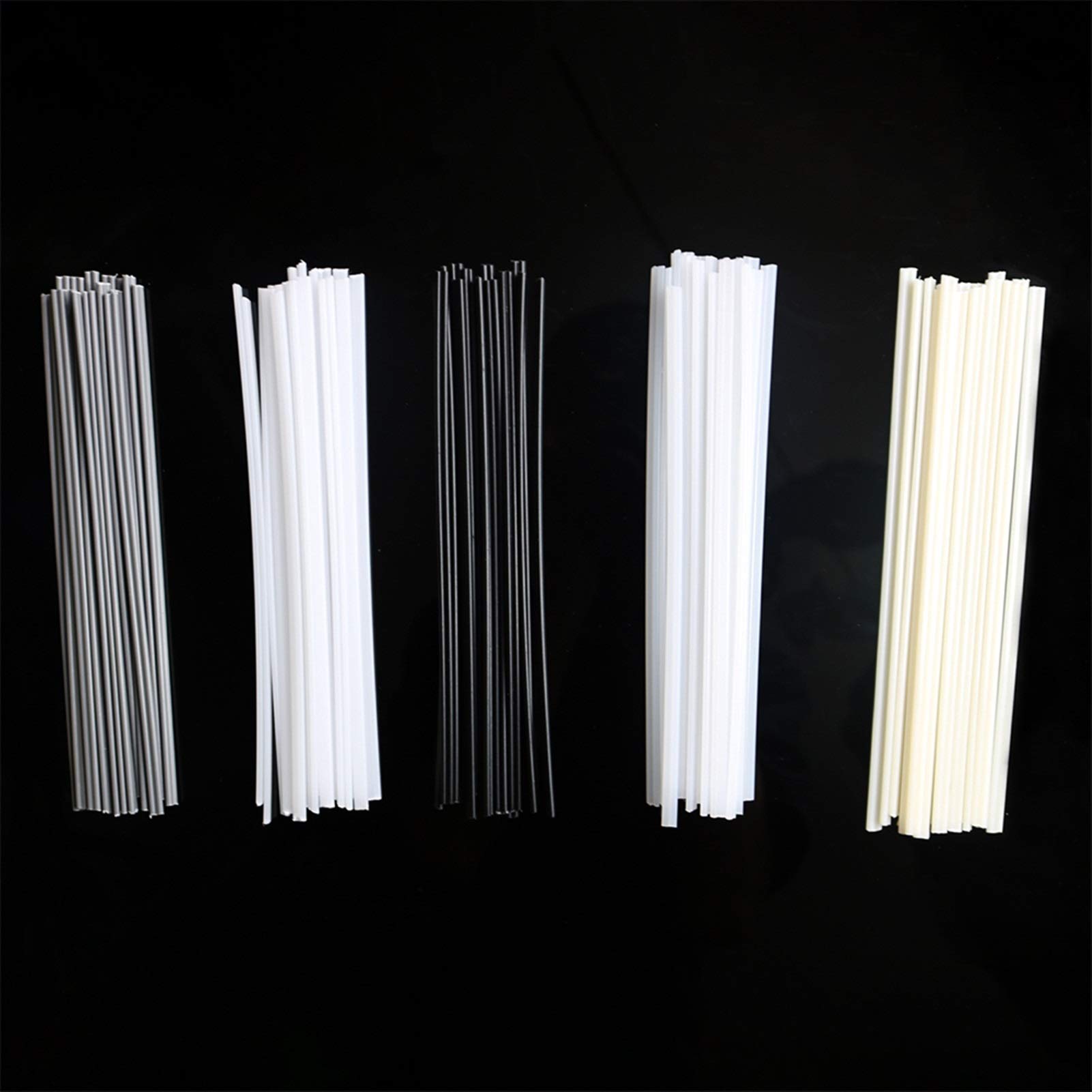 Dtoterul Kunststof lasstaven, 50 stuks, kunststof lasdraad, PE PP, ABS, pvc, kunststof, lasstangen, set voor kunststof lassenreparatie
