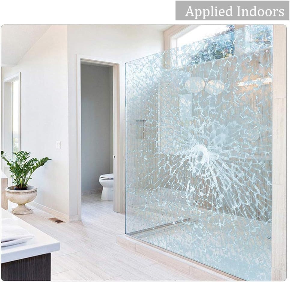 Película de seguridad para ventanas 17.7in x 6.5ft transparente miniatura 4