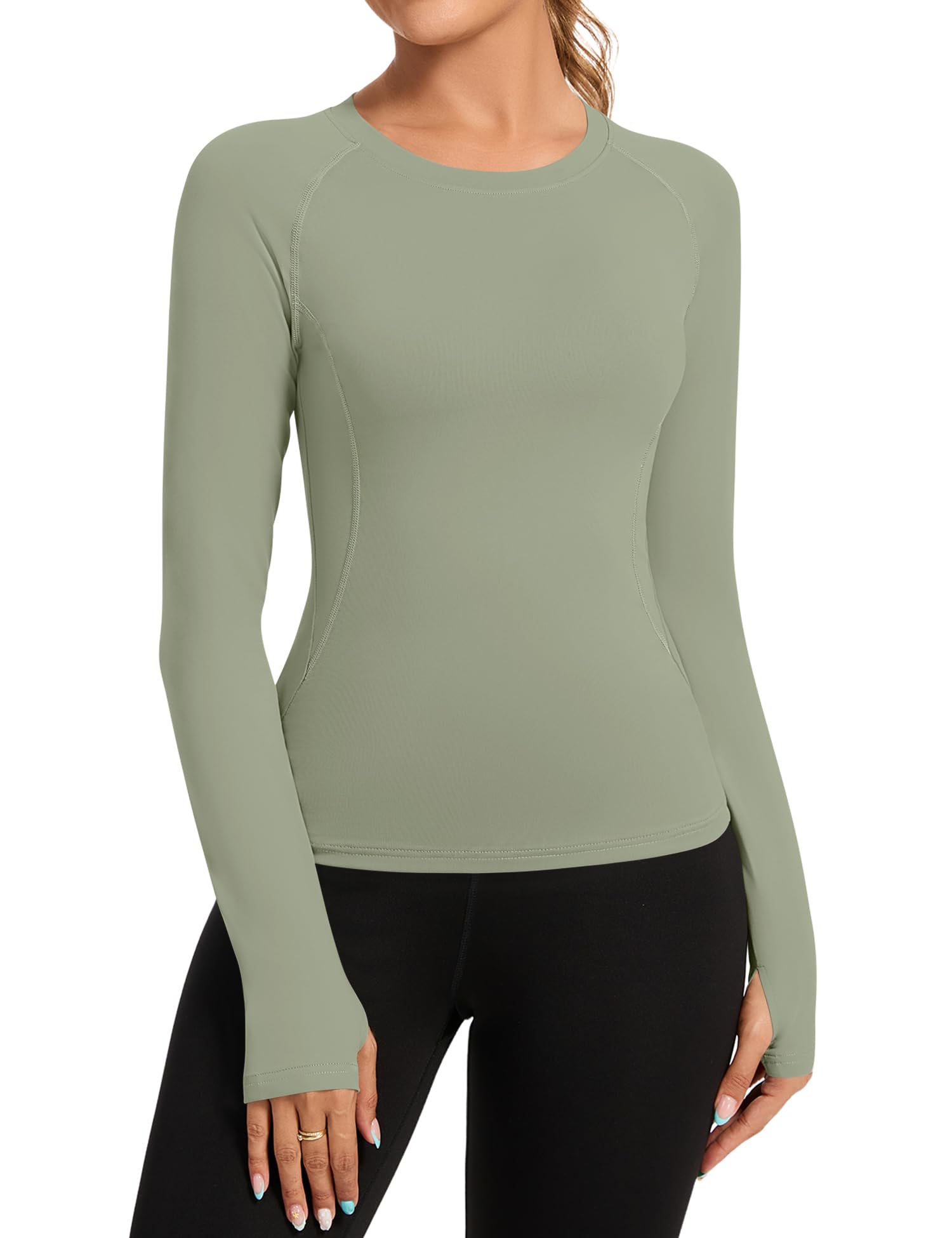 Rapbin T Shirt Damen Sport Top Gym Oberteil Yoga Rundhals Leicht Atmungsaktiv Sportshirt Workout Running Funktionsshirt Sommer Fitness Laufshirt