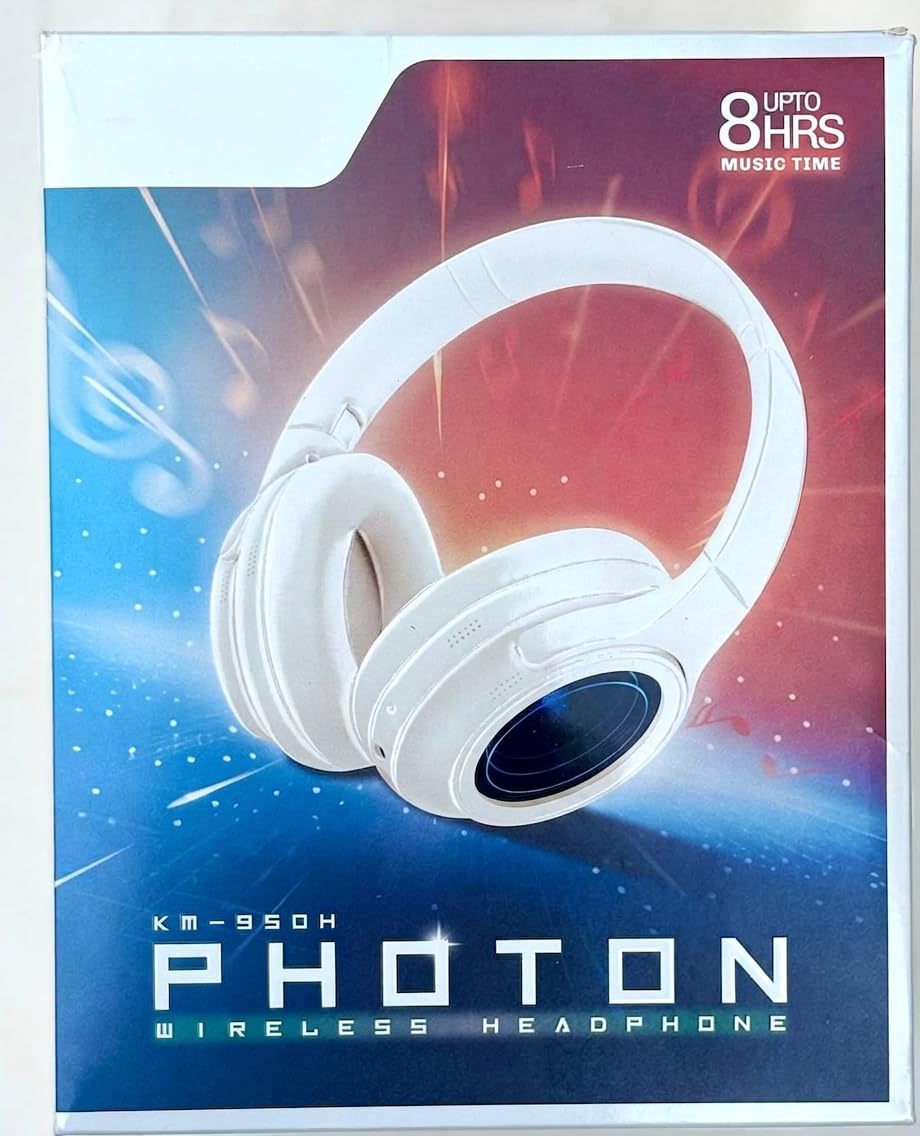 Photon KM-950H Wireless Headphone, Bluetooth V6.0, 10M Transmission Range, 500 Hours Standby, Type-C Charging, 250mAh Battery-image-17
