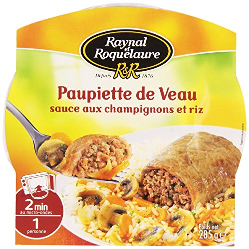 Raynal & Roquelaure de Veau, Sauce aux Champignons et Riz la Barquette Micro-Ondable 285g Cover