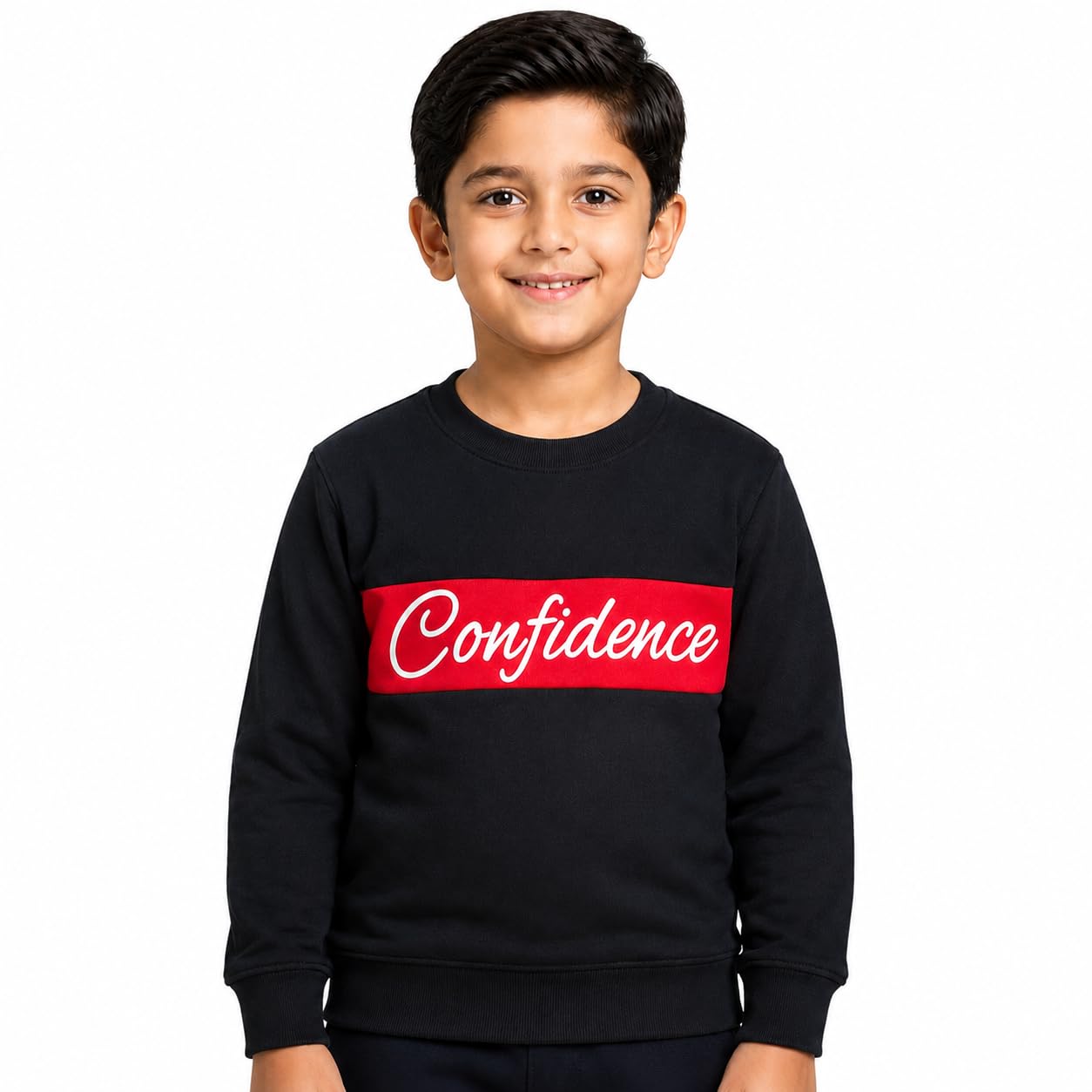 RNS Retail Kids Cotton Winter Sweatshirt with Graphic (in, Age, 5 Years, 6 Years, Regular, Black)-image-37