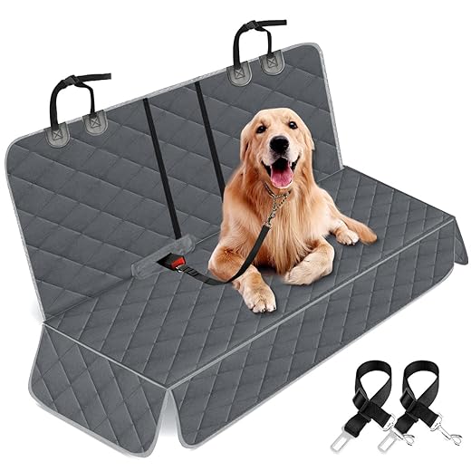 Yuntec Waterproof Grey Dog Bench Cover