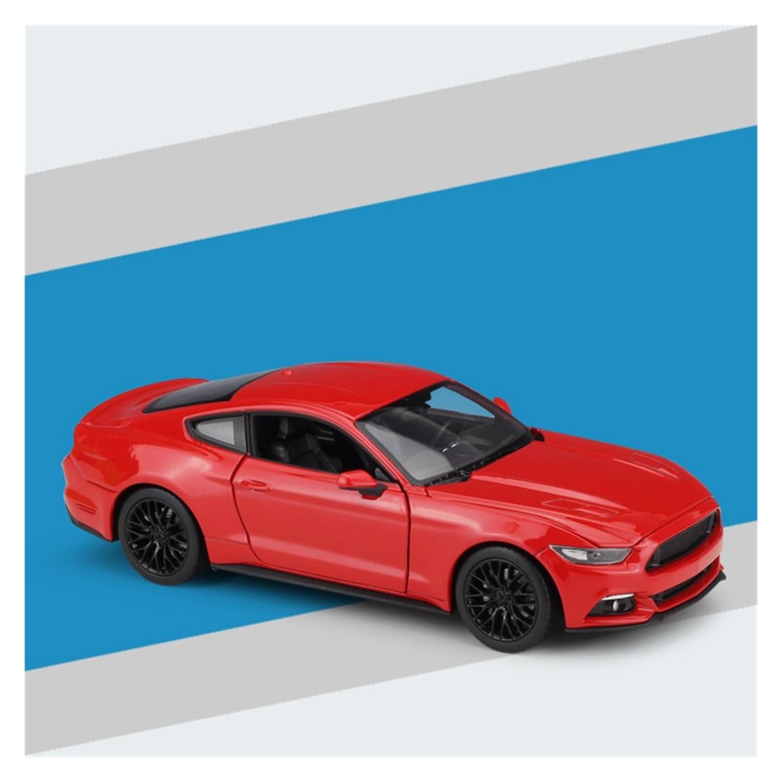 BANKOTO Diecast Car 1:24 For Ford For Mustang For GT 2015 Alloy Metal Diecast Model Car Collections Collectible Model(Red)