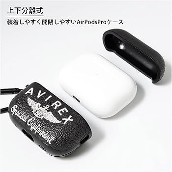 Amazon | 【 AVIREX 正規品 】 AirPods Pro2 ケース 「 刺繍ロゴ