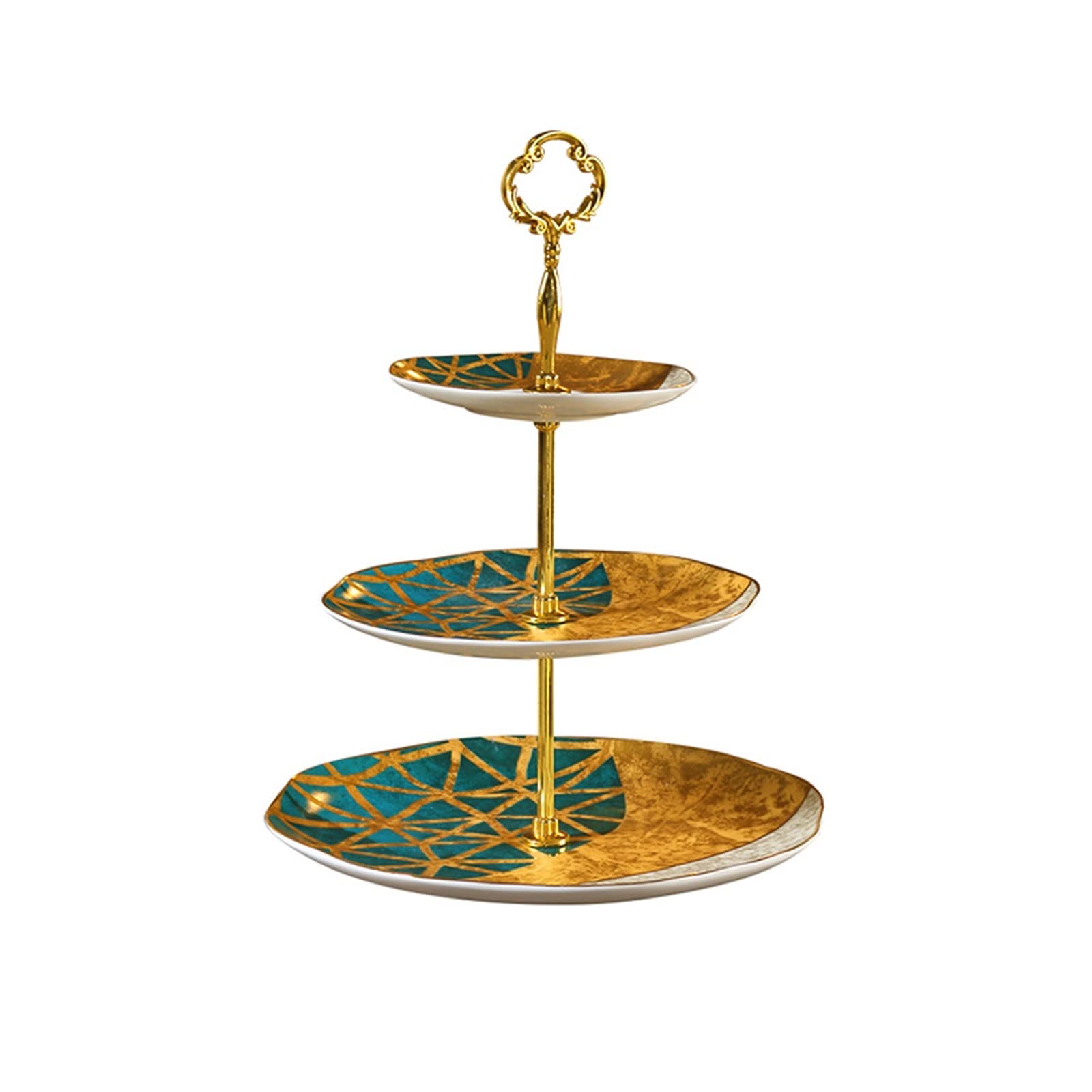 SUNESA Présentoir à Gâteau Thé de l'après-midi Snack Stand Trois Niveaux Gâteau Stand Dessert Table Snack Plate Trois Niveaux Gâteau Présentoir Assiette De Fruits Stand de Gâteaux (Color : 3 Layers)