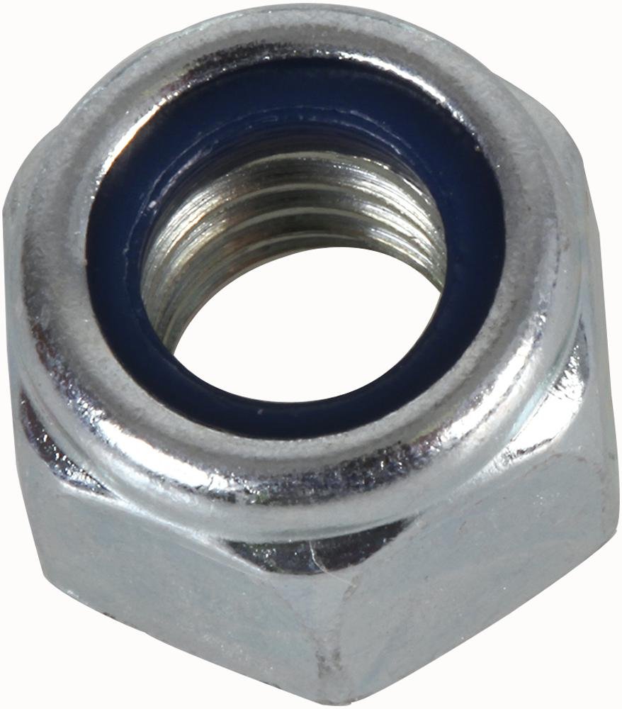 NYLOCM6 Lot de 100 écrous de verrouillage en nylon M6 | Écrous autobloquants / quincaillerie, 100 x Qté