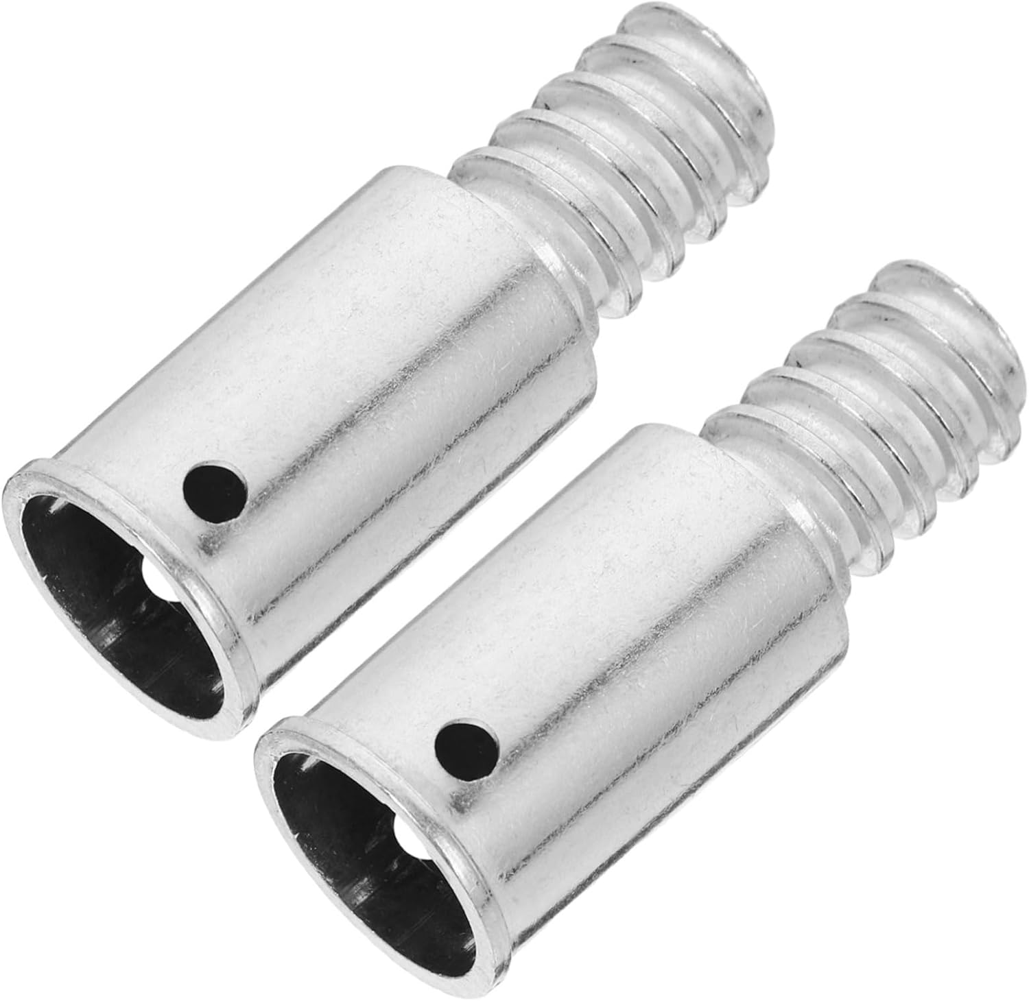 10pcs Threaded Broom Handle Adapter Tip Metal Connector for Extension Poles Easy Installation for Mops and Brooms Compatible American Type Tools