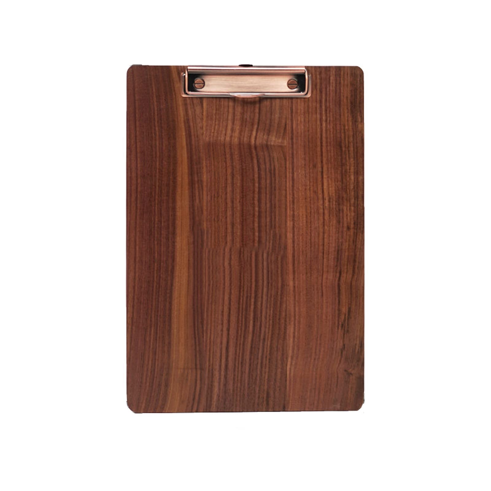 Portablocco in noce nera con clip in metallo Cartella for organizzazione dati Lavagna for appunti Raccoglitore for banconote for casa, ristorante, espansione di file aziendali(S)