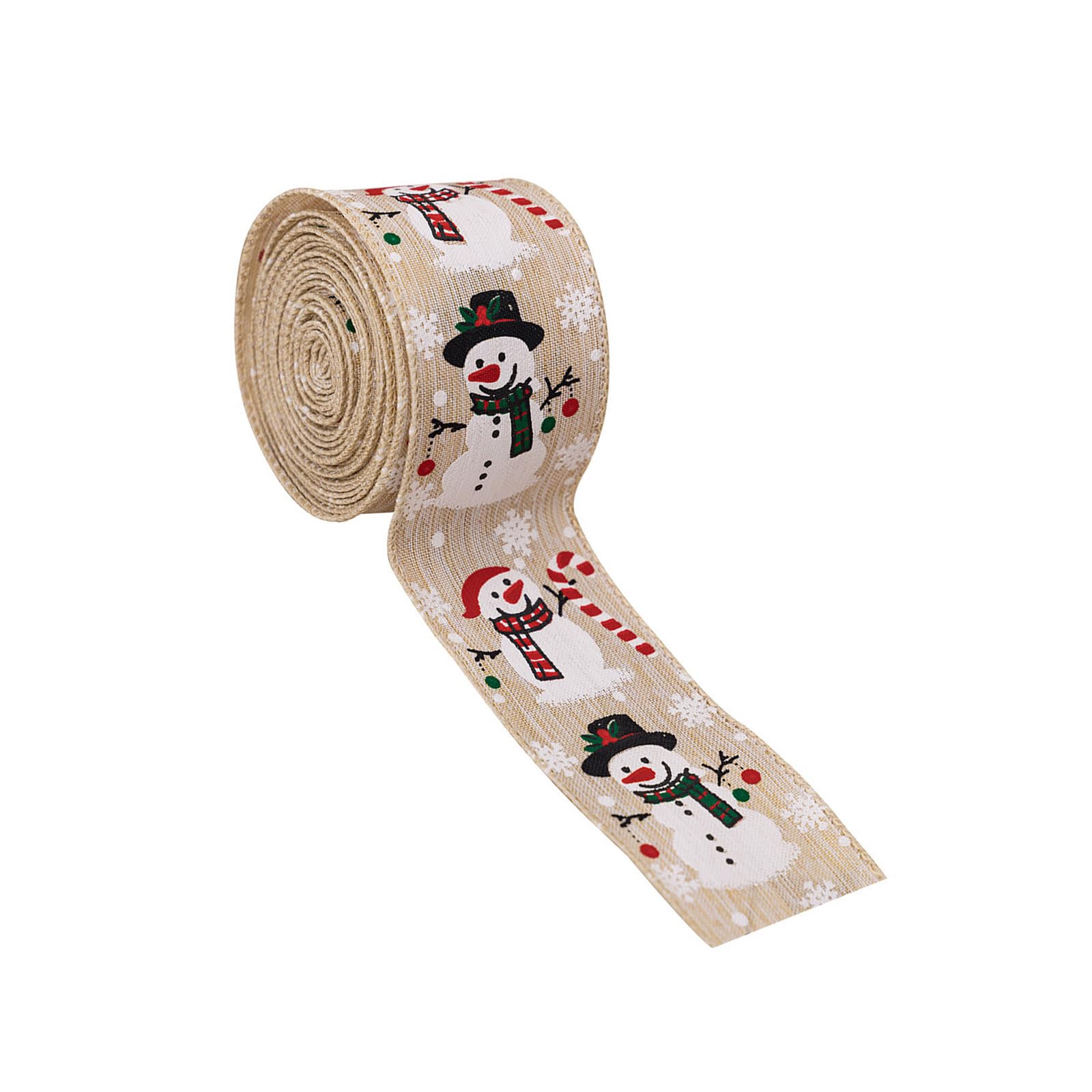 Xjdzineq Festival Snowman Ribbon Functional Decoration for Fireplaces Gifts Wreaths and Christmas Ornament Christmas Party Supplies