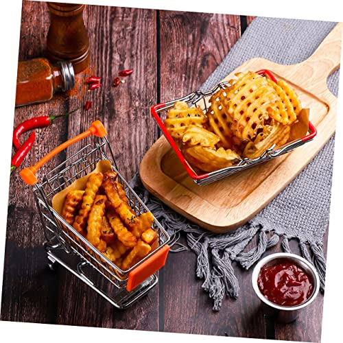 UPKOCH Mini Cesto De Compras Mini Cesto De Arame De Metal Mini Cesto De Compras De Arame Cesto De Co