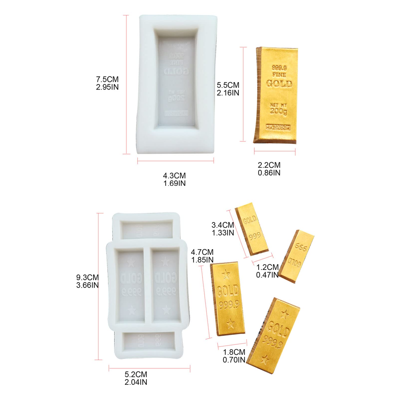 STOBOK 2 Stuks Epoxy Mallen Siliconen Mahjong Mallen Hars Gietmal