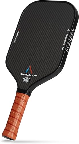 Pickleball Paddle,Pickleball Paddles-3K Raw Carbon Fiber Pickle Ball Paddle Surface with Great Grit & Spin,T700 Pickleball Racket with Excellent