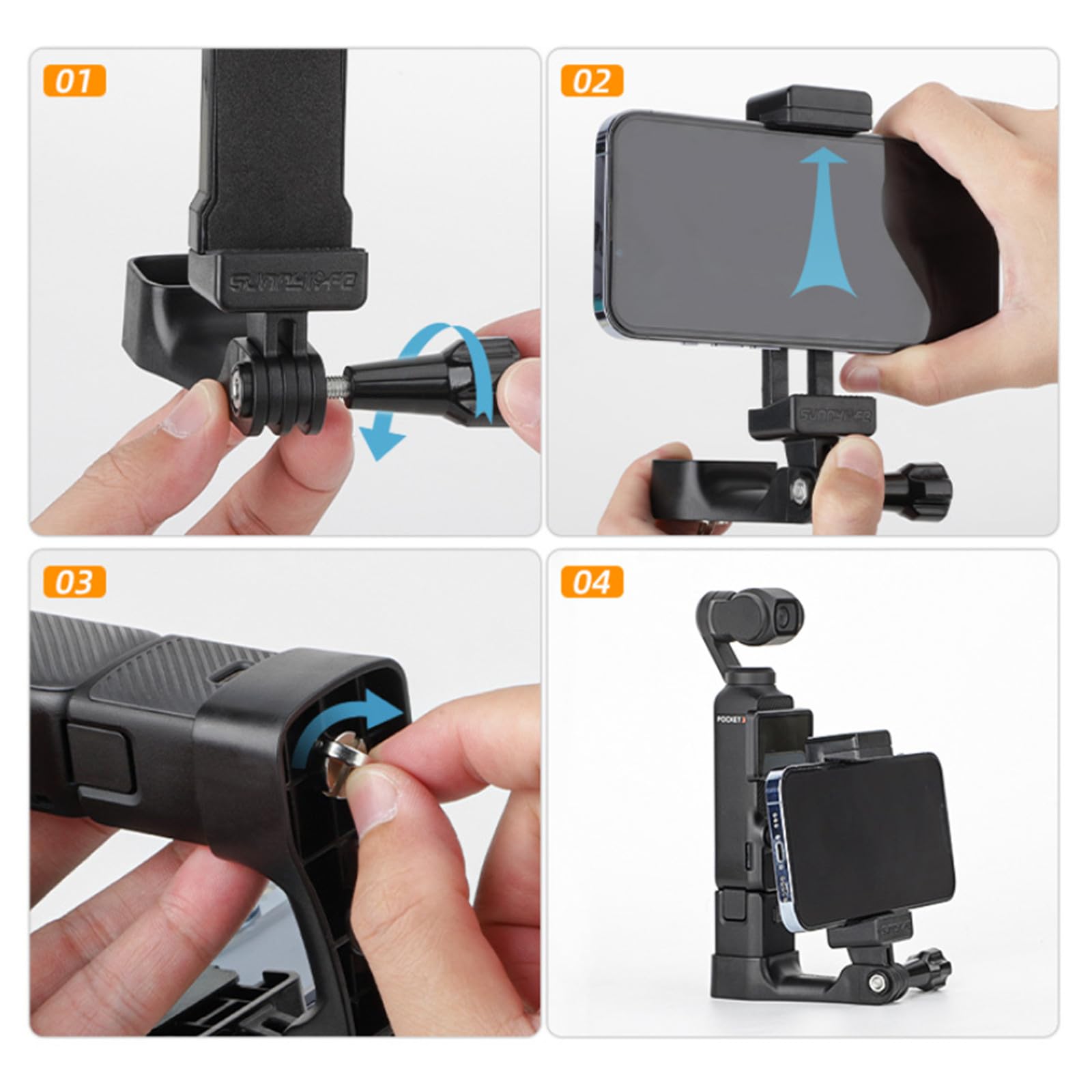 【良品】OSMO POCKET スマホブラケット付き Amazon | DJI POCKET2/OSMO POCKET 対応 スマートフォン固定