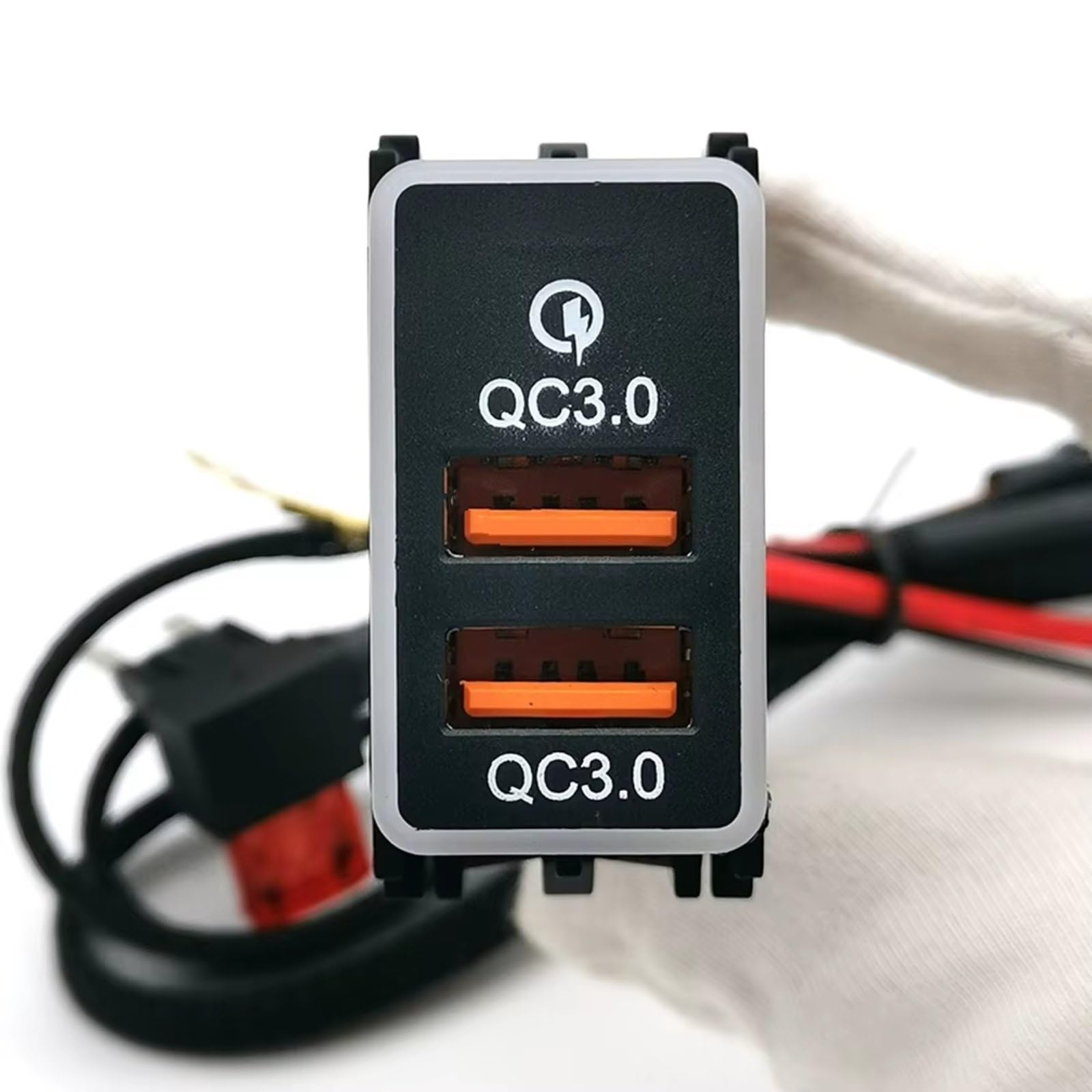 Centre Port USB Voiture Compatible Avec Nissan Pour X-Trail 2008-2012 Double Ports Prise Chargeur Téléphone Charge Rapide Adaptateur Charge Rapide Chargeur USB Voiture