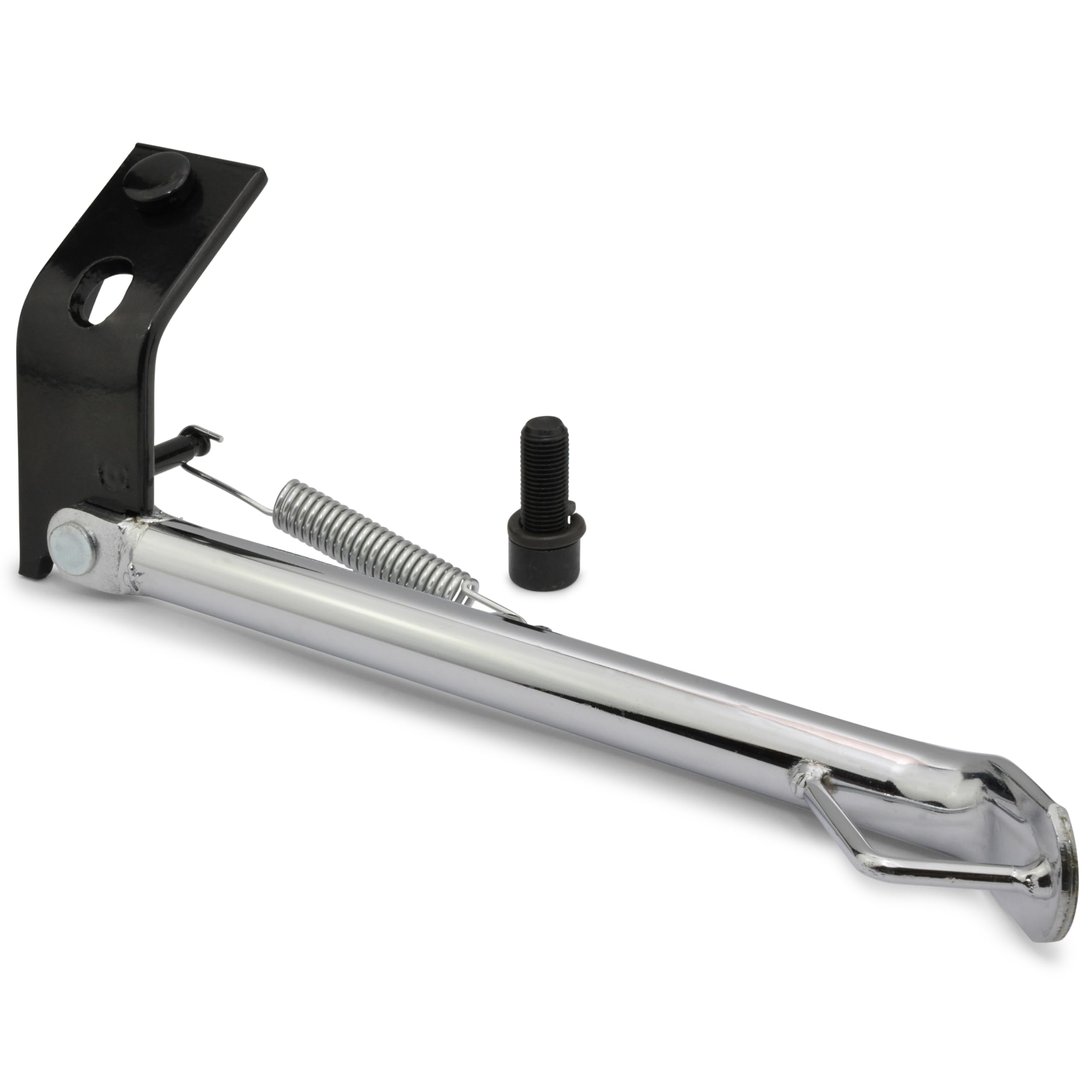 Easyboost Béquille latérale chromée pour MBK Booster et Yamaha Bw's (avant et après 2004)