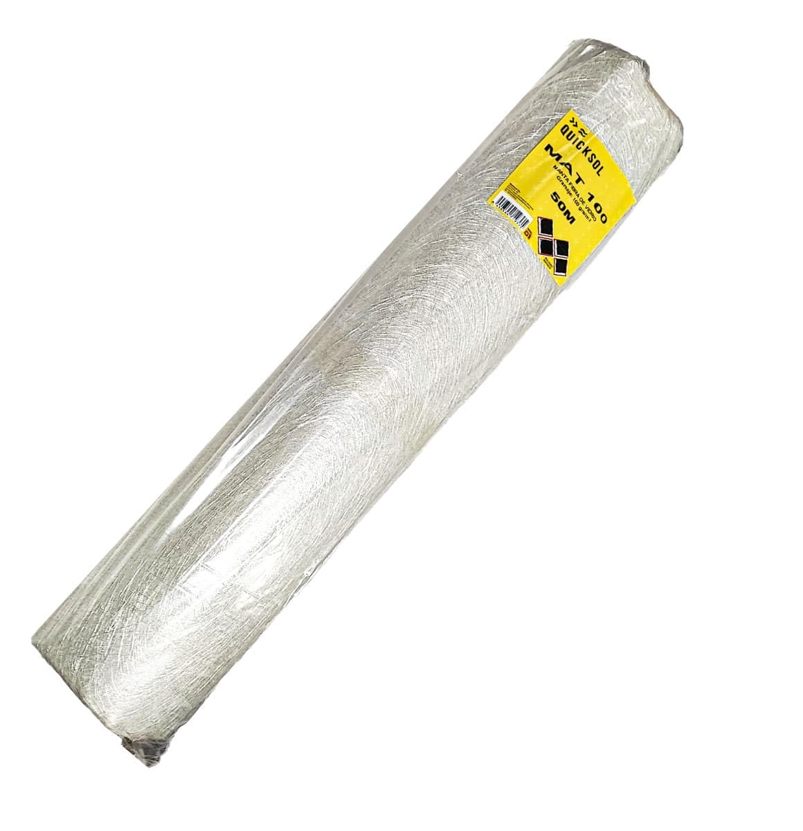 Manta de Fibra de Vidrio Mat 100 rollo, Quicksol (1 m x 50 m)