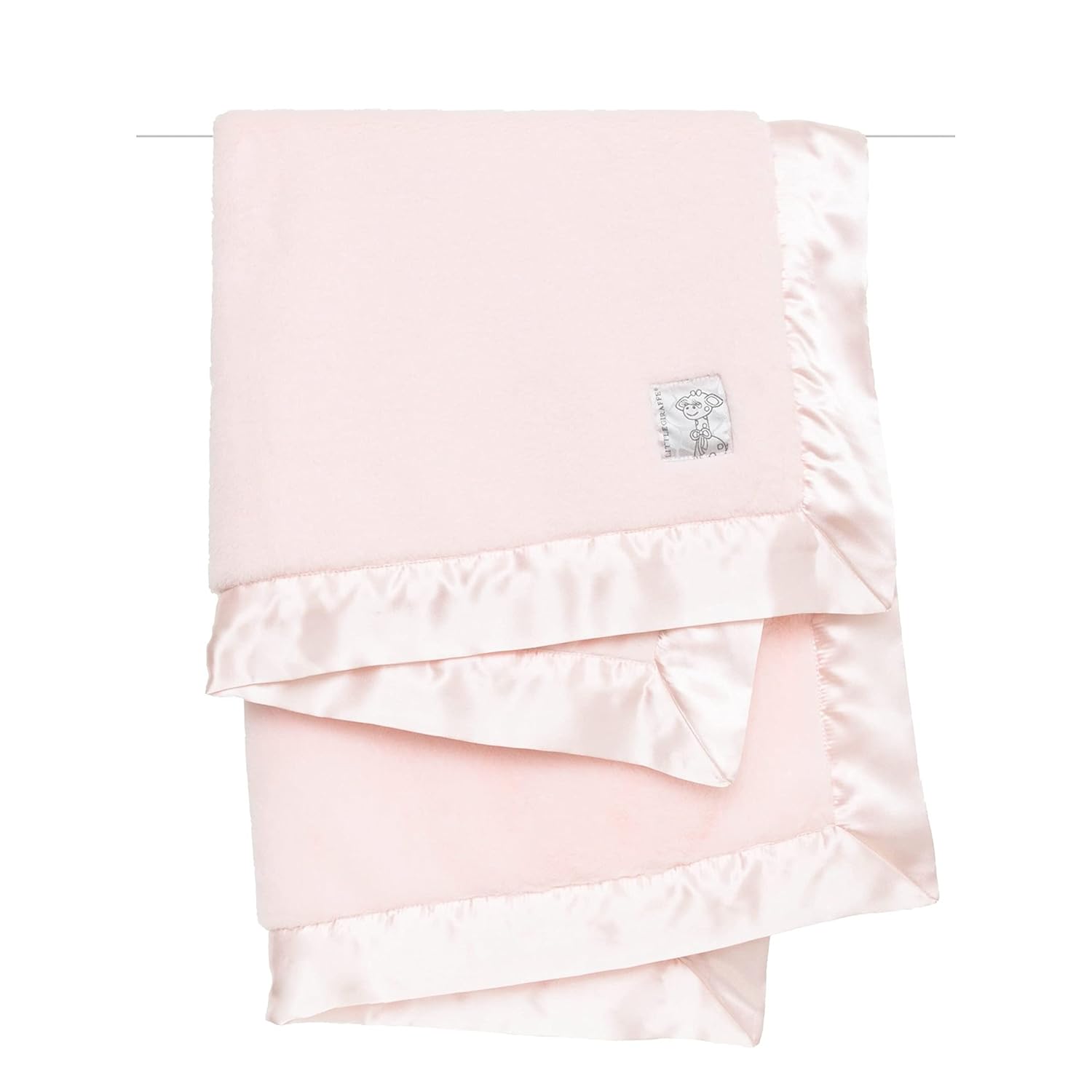 Little Giraffe Posh Mink Baby Blanket 29″ x 35″, Pink